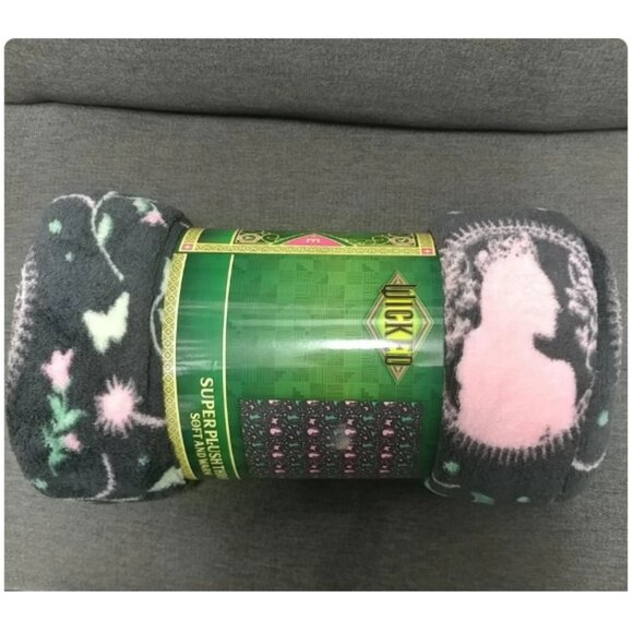 Wicked Blanket Witches Silhouette Print Throw Blanket Wicked Movie Throw Blanket - Picture 2 of 11